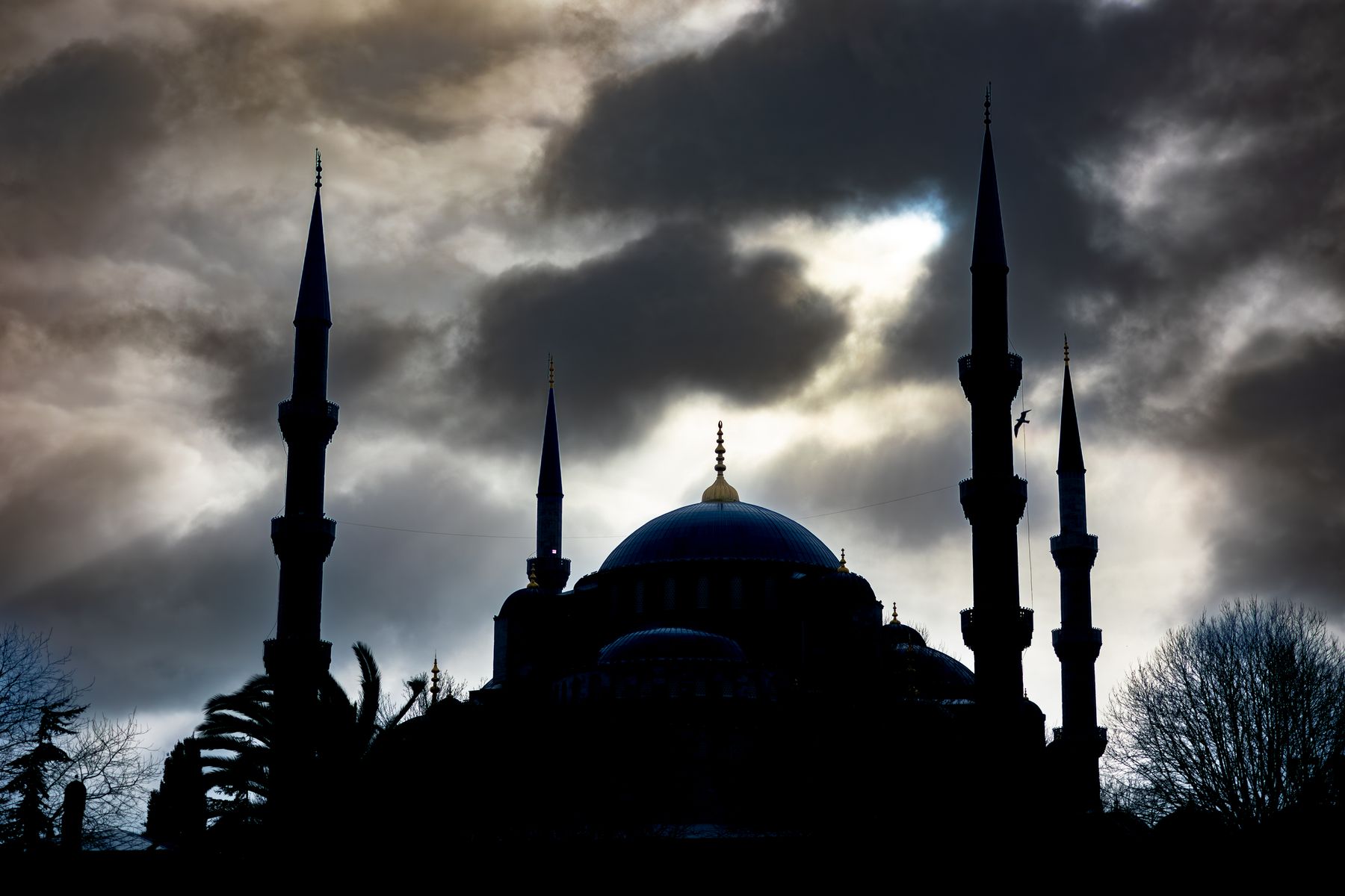 The Blue Mosque in Silhouette